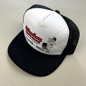 Vintage Car Hat Cap Snapback Trucker Black Mechanics Tires Automobile Vehicle